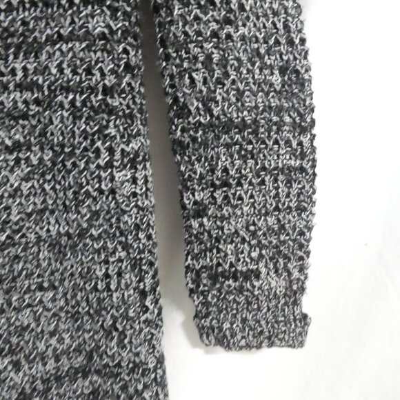 SEDUCTIONS | small | Black and White Knit Open Front Long Sleeve Cardigan - Picture 14 of 16